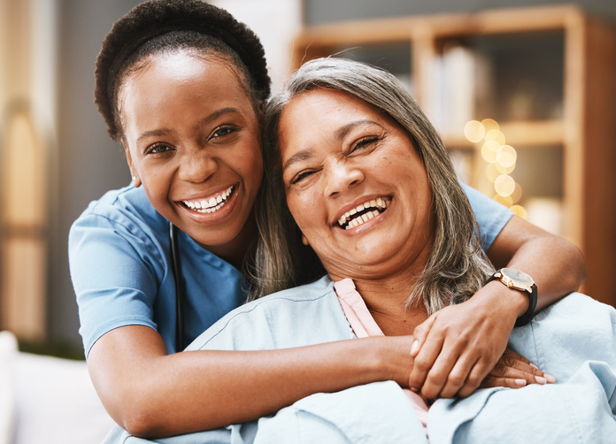 woman with nurse